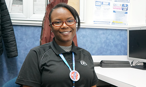 Member Sitting at a desk